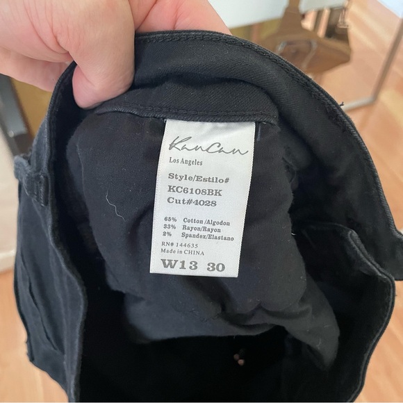 KanCan Black Distressed Brianna Mid Rise Ankle Skinny Jeans Size 30 - Picture 9 of 16